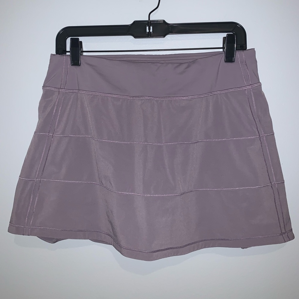 Lululemon light purple pace rival skirt